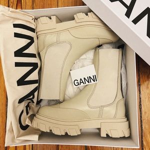 RARE Ganni Mid-calf Chunky Chelsea Boots, exclusive to Mytheresa